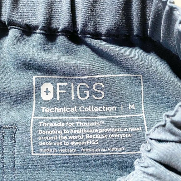Figs Men's Blue Drawstring Pants - Picture 9 of 10